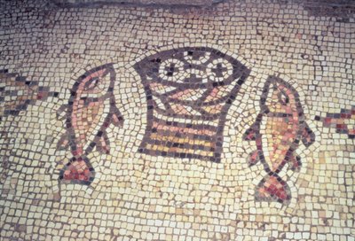 Miracle of the Bread and the Fishes, 5th-6th century AD by Byzantine
